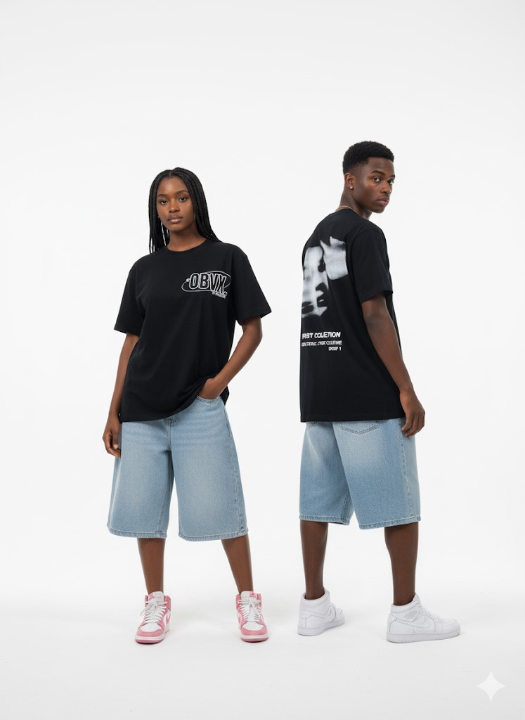 T-shirt OBVX Noir - Face