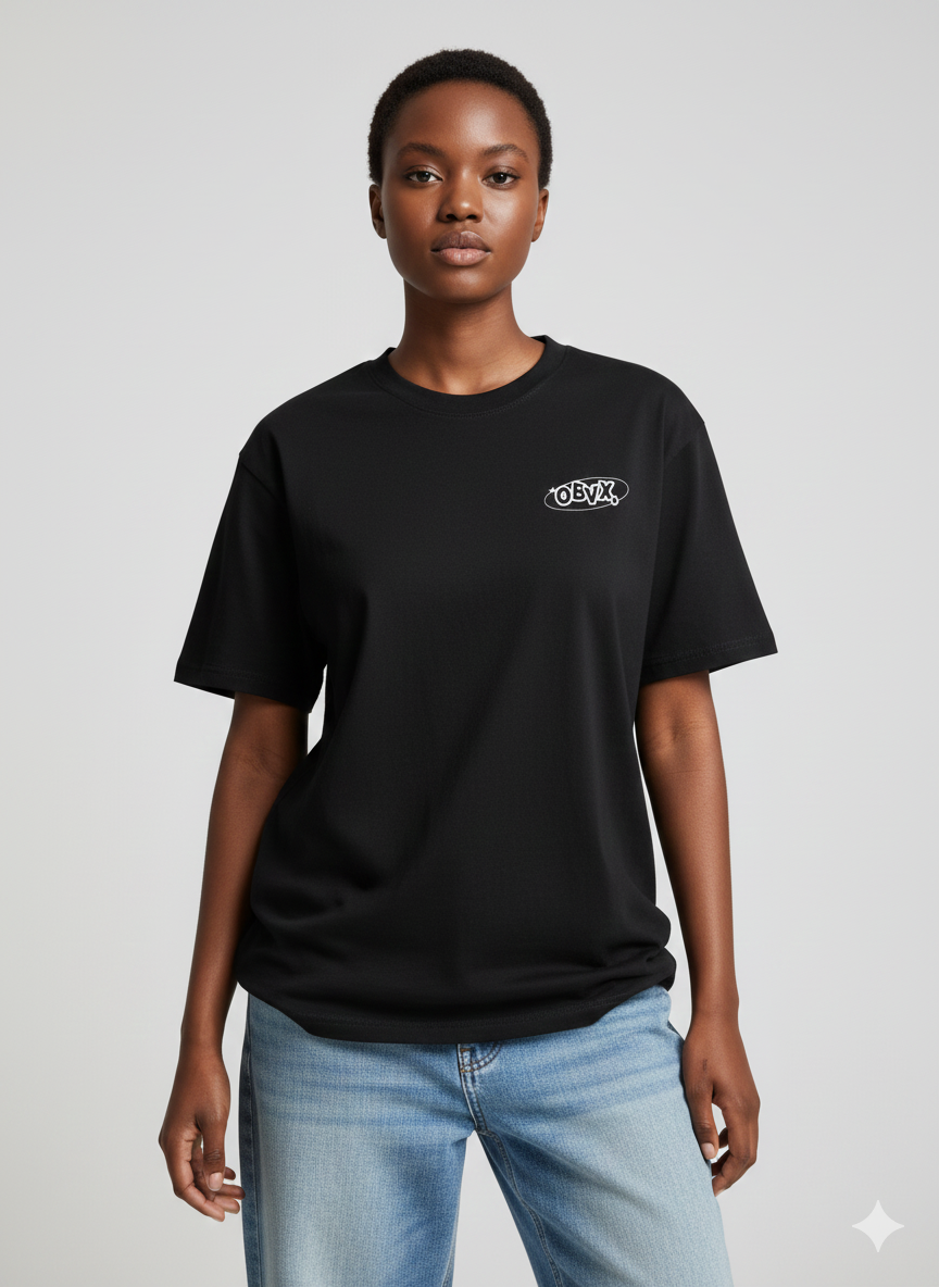 T-shirt OBVX Noir Édition Limitée - Face